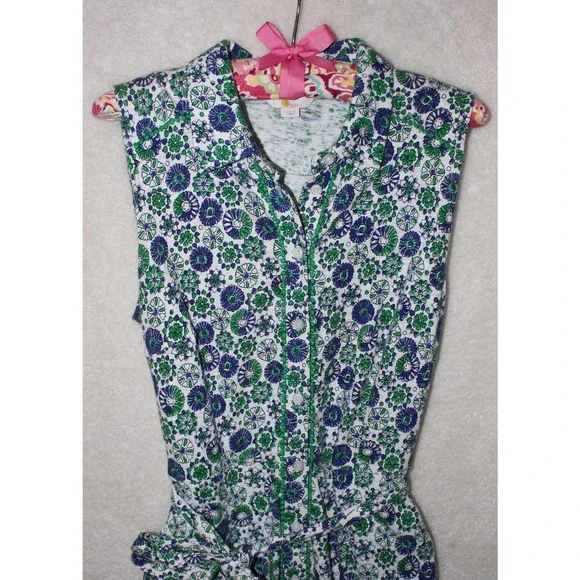 Boden Button Up Floral Dress w/ Pockets, 100% Cotton, Women's Size 6R - Picture 2 of 14